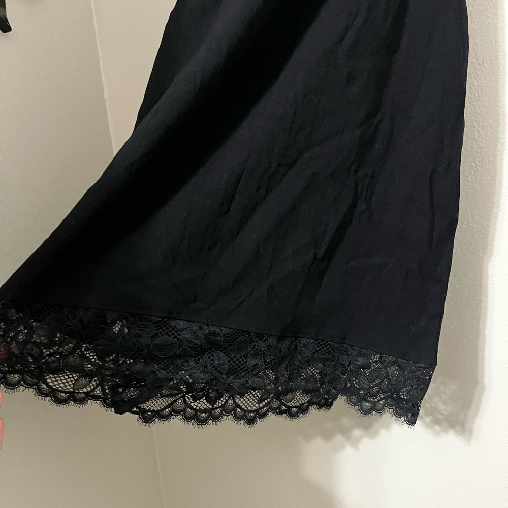 Free People (NWT) Premonitions Mini Bodycon One-Shoulder Dress in Black - Picture 7 of 9